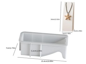 Molde silicona exhibidor pecho rectangular